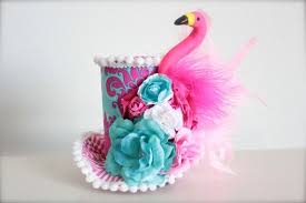 Alice In Wonderland Pink Flamingo Queen Of Hearts Inspired Mad Hatter Tea Party Mini Top Hat Headband Or Fascinator Kentucky Derby Hat Mad Hatter Tea Party Mad Hatter Tea