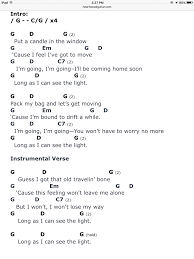 Long As I Can See The Light Ccr Guitar Chords For Songs Songs Rock Guitar