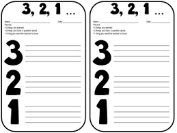 Students consider what they have learned by responding to the following prompt at the end of the lesson: 321 Exit Ticket Worksheets Teaching Resources Tpt