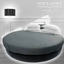 Letto matrimoniale rotondo in pelle bianca 180x200cm laval. Lenzuola Per Letto Rotondo Copriletto Per Letti Rotondi Vendita Online Soft Soft Corredo Letto Rotondo