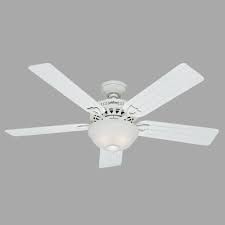 The hunter 53237 made in to the top 10 list for the best overall ceiling fans and it might be your number one pick if you are looking for a powerful ceiling fan with a light kit that can illuminate a very large room. Hunter Beachcomber 52 In Indoor White Ceiling Fan With Light Kit 53122 The Home Depot