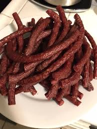 If you use kosher salt the amount listed on the recipe is perfect. First Attempt At Beef Sticks 3 Lbs Of 80 20 Ground Beef 9 5 Hours 160 F Jerky