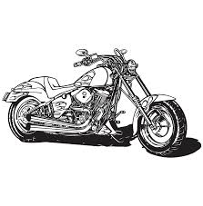 Another harley motorcycle for you to color (here's the other harley), this one has a cool sunburst pattern in the background. Harley Motorcycle Coloring Page Babadoodle