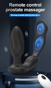 Male Prostate Massage Vibrator Double Ring Anal Plug Vibrator Silicone  Delay Ejaculation Male Masturbator Adult Sex Toys for Men