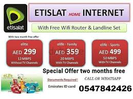 Etisalat Elife Internet With Two Month Free Offer 299aed Dubai Uae 971547842426 Get Etisalat Elife Internet Home Internet Internet Plans Free Offer