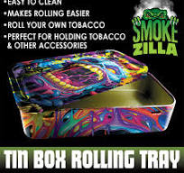 Metal Roll Tray with Storage Box – Smokezilla Shop