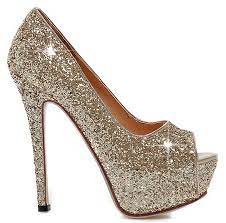 Perfect as wedding statement shoes! Ye Damen Peeptoes High Heels Plateau Stiletto 13cm Absatz Pailletten Elegante Glitzer Fashion Party Pumps Sc Hochzeitsschuhe Schuhe Damen Elegante Schuhe Damen