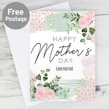 But it can also be printed without the colors so kids can decorate it themselves. Personalised Happy Mothers Day Abstract Rose Card Mothers Day Cards Cards