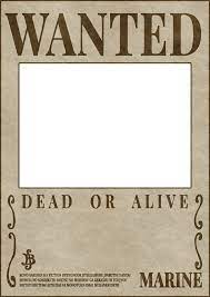 Poster buronan one piece kosong. One Piece Wanted Poster Template Claystage Com
