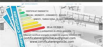 Acum si livrari la domiciliu in bacau. Certificat Energetic Bacau Buhusi Moinesti Comanesti De La 99 Ron Livrare La Domiciliu Bacau Servicii Publi24 Ro