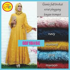 Jika kamu termasuk orang yang belum bisa memadukan warna. Model Baju Gamis Brokat Modern å¸–å­ Facebook