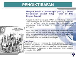 Technologists and technicians now have a clearer path towards gaining recognition through membership registration with the malaysia board of technologists (mbot). Dr Mohamad Bin Sulaiman Jabatan Pembangunan Kemahiran Jpk Ppt Download