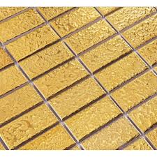 X 6.35mm ceramic hexagon mosaic floor and wall tile (0.81 sq. Gold Eramic Mosaic Tile Brick Arabesque Patterns Kitchen Backsplash Bravotti Com