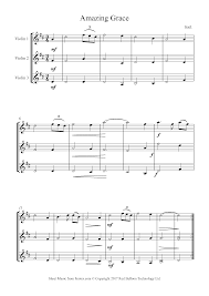 Free sheet music at capotasto music. Amazing Grace Sheet Music For Violin Trio 8notes Com