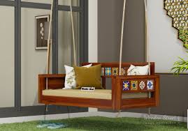 Jul 10, 2021 · a wing chair is an upholstered wingback chair that is crafted to give you an extra amount of ease and comfort. Buy Boho Wooden Swing Chair Honey Finish Online In India Wooden Street