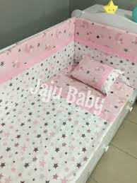 Odeon cocuk yan kenar koruma montessori yildizli 90x190 trendyol. Jaju Baby Pembe Ay Ve Yildiz Bebek Nevresim Takimi Ve Kenar Koruma