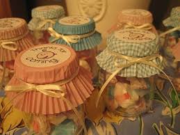 Throw a memorable baby shower with inspirations, theme ideas, baby shower decorations, diaper cakes, invitations welcome to baby shower ideas 4 u. Favors In Baby Food Jars And Cupcake Wrappers For Tops Good Idea For Those Super Cute Cupcake Wrappers I See Al Baby Jar Crafts Baby Food Jar Crafts Baby Jars