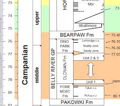 Stratigraphy Of The Late Cretaceous North America General