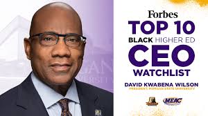 Morgan State's Dr. Wilson Named Forbes Black Higher Ed CEO to Watch in '23 
