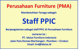 You were redirected here from the unofficial page: Lowongan Kerja Staff Ppic Pt Idelux Furmiture Indonesia