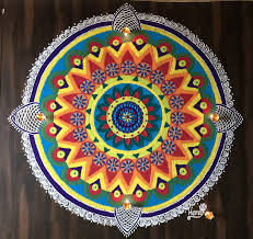 With Is Colourful Rangoli Wishing You A Happy Diwali May This Festivity Bring You A Victory Of Indian Rangoli Designs Rangoli Designs New Rangoli Designs
