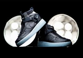 Nike air force 1 mid by you. Nike Air Force 1 Mid Utility Black Blue Aq9758 001 Sneakernews Com