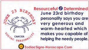 You are the seven of clubs. June 23 Zodiac Full Horoscope Birthday Personality Zsh