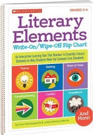 Literary Elements Write On Wipe Off Flip Chart Grades 3 6