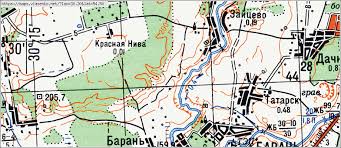 Подробная карта дорог могилёвской области. Karta Barsuki Mogilevskaya Oblast Shklovskij Rajon