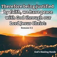 Romans 5:1 KJV - God's Healing Hands | Facebook