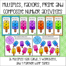Multiples Factors Prime And Composite Number Activities Composite Numbers Prime And Composite Prime And Composite Numbers