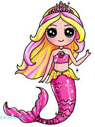 With barbie, you can be anything. Barbie Mermaid Dibujos Kawaii Dibujos Kawaii Faciles Kawaii