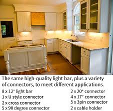 Buy Wobane Under Cabinet Lighting Kit 8pcs 12 Inch Led Light Bars Under Counter Lights For Kitchen Cupboard Desk Bookcase Shelf Diy Tape Light Etl Adapter And Variety Connectors 1200lm 2700k Warmwhite Online In Indonesia B096xhldq8
