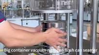 Big Container Vacuum Nitrogen Flushing Can Seaming Machine , Manual Can Seamer with Vacuum Nitrogen