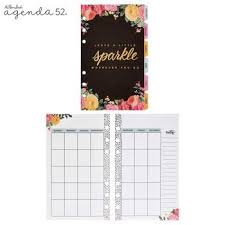Petals Blooms Non Dated Planner Inserts 12 Month With Images Craft Planner Scrapbook Paper Crafts Planner Inserts