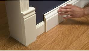 Install Wide Baseboard Molding Over Existing Narrow Baseboard A Stroll Thru Life Baseboards Baseboard Styles Baseboard Trim