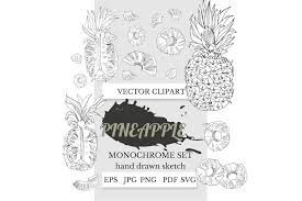 Download Pineapple Clipart Pineapple Art Pineapple Svg By Mix4garden Thehungryjpeg Com