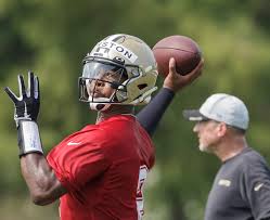 He did everything he could to stake his claim to the starting job on monday night football. winston was excellent. Jameis Winston Working On Decisions At Saints Camp