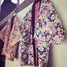 冬 和風部屋着 半纏 はんてん の作り方 こたつで温かい中綿入り着物 handful ハンドフル 着物 着物リメイク 作り方 ファッションアイデア