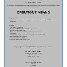 Lowongan kerja pabrik di leuwigajah. Loker Pabrik Lowongan Kerja Pt Nova Chemie Utama Cara Facebook
