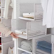 Homieco contenitori impilabili in plastica per armadio con armadi cassetto di plastica scatola di immagazzinaggio spedizione Cestello Portaoggetti Pieghevole Impilabile Tipo Cassetto Per Armadio Guardaroba Camera Da Letto Organizzare Storage Drawers Aliexpress