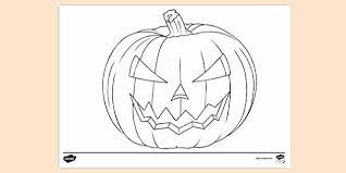 Halloween is such a fun time of year. Colouring Page Of A Halloween Pumpkin Primary Resource