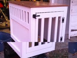 Diy Wooden Dog Crate End Table Plans From Ana White Not That We Would Have A Dog That Stayed As Small A Dog Crate End Table Diy Dog Crate Wooden Dog