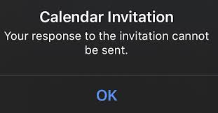 Ios Calendar Error The Response To The Invitation Cannot Be Sent Tech Support Mpu Talk