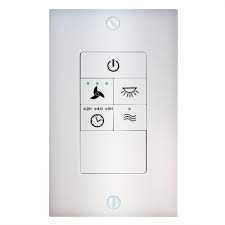 Hampton Bay Universal Ceiling Fan Wireless Wall Switch 68109 The Home Depot Ceiling Fan With Light Ceiling Fan Ceiling Fan With Remote