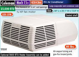 Coleman mach 15 model 48204c866. 2019 Reviews Best Rv Air Conditioner Rv Ac Units You Ll Love