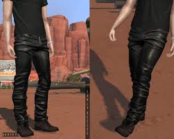 Leather Pants V1 V2 Early Access Darte77 Custom Content For Ts4 Leather Pants Sims 4 Clothing Sims 4