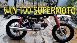 Contoh honda win modif tampak beda dan keren abis otorev. Honda Win 100 Supermoto Youtube