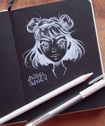 Pin By Vonda Templeton On Angel Ganev Art Black Paper Drawing Black And White Art Drawing Sketch Book