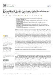 Dynamic leaders joined baystate health in support of healthcare delivery. Pdf Diet And Health Benefits Associated With In Home Eating And Sharing Meals At Home A Systematic Review